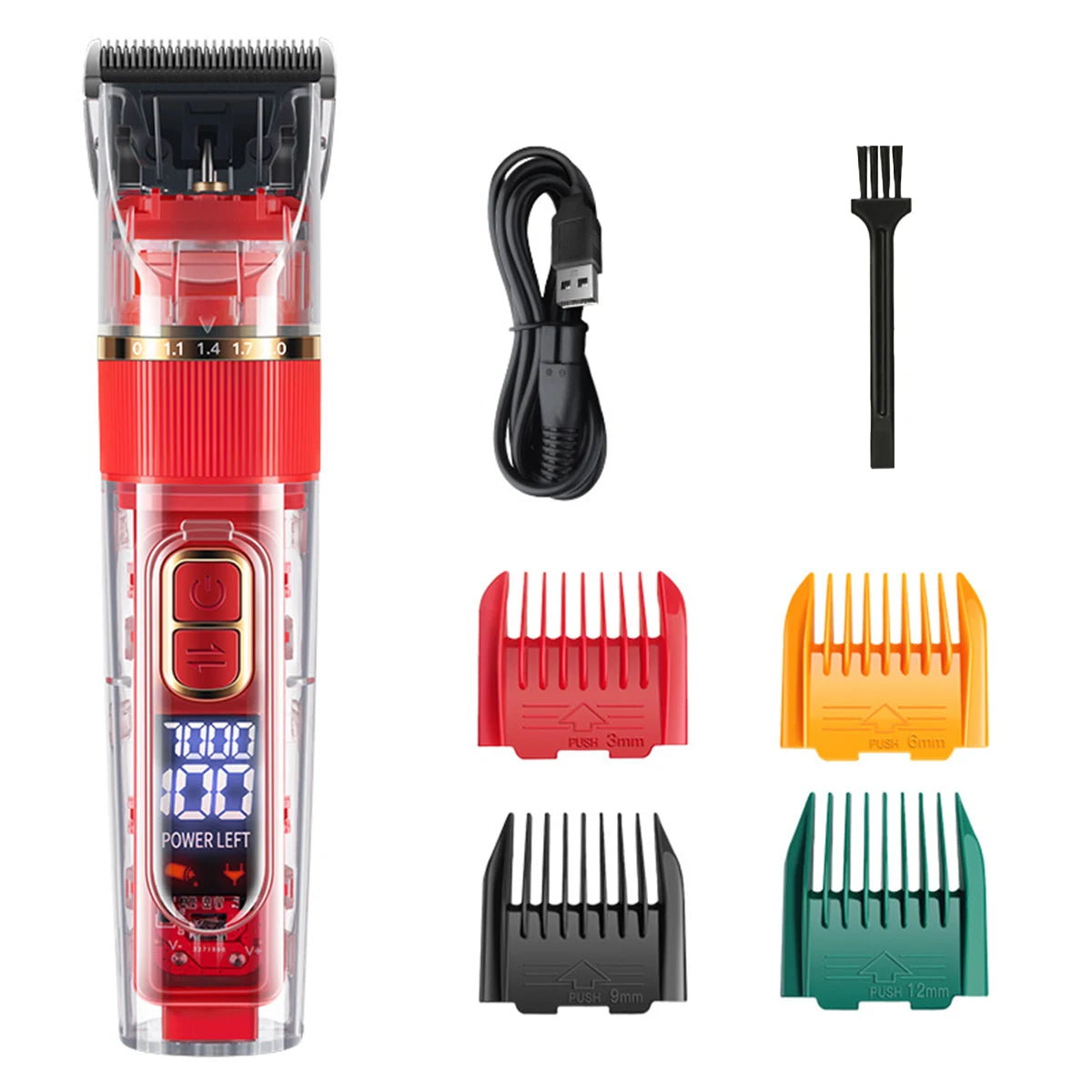 Cat Dog Hair Clipper Electrical Professional Hair Clipper for Pets Silent Hair Cutter USB Rechargeable Pet Grooming Clipper Set