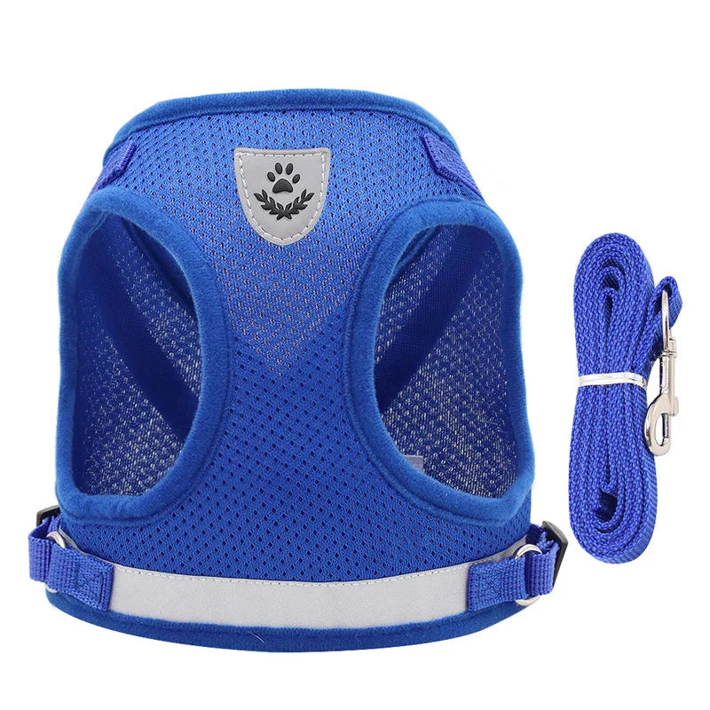 Breathable Cat Harness Escape Proof Pet Harness and Leash Set Kitten Puppy Small Dogs Chest Vest No Pull Reflective Chihuahua