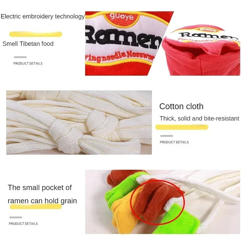 Dogs Snuffle Toys Puppy Dog Nosework Training Toy Pet Dog Sniffing Puzzle Toys Funny Noodle Shape Leaking Food Toys