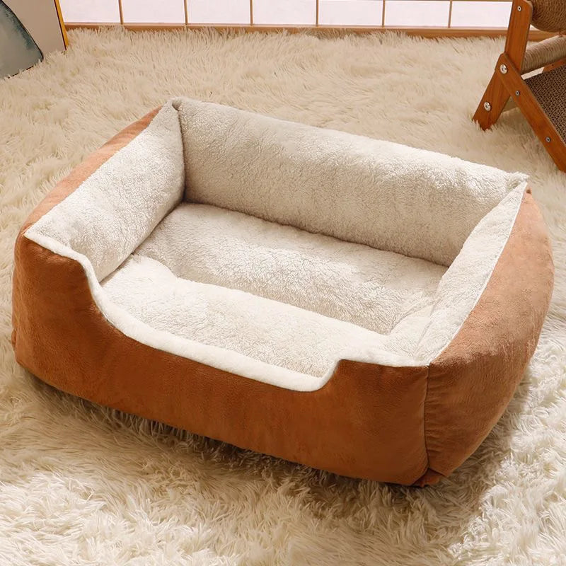 All Seasons Universal Pet Nest Cat Nest Dog Nest Mat Winter Warm Solid Square Nest Small Medium Sized Dog Teddy Corgi Sofa Bed