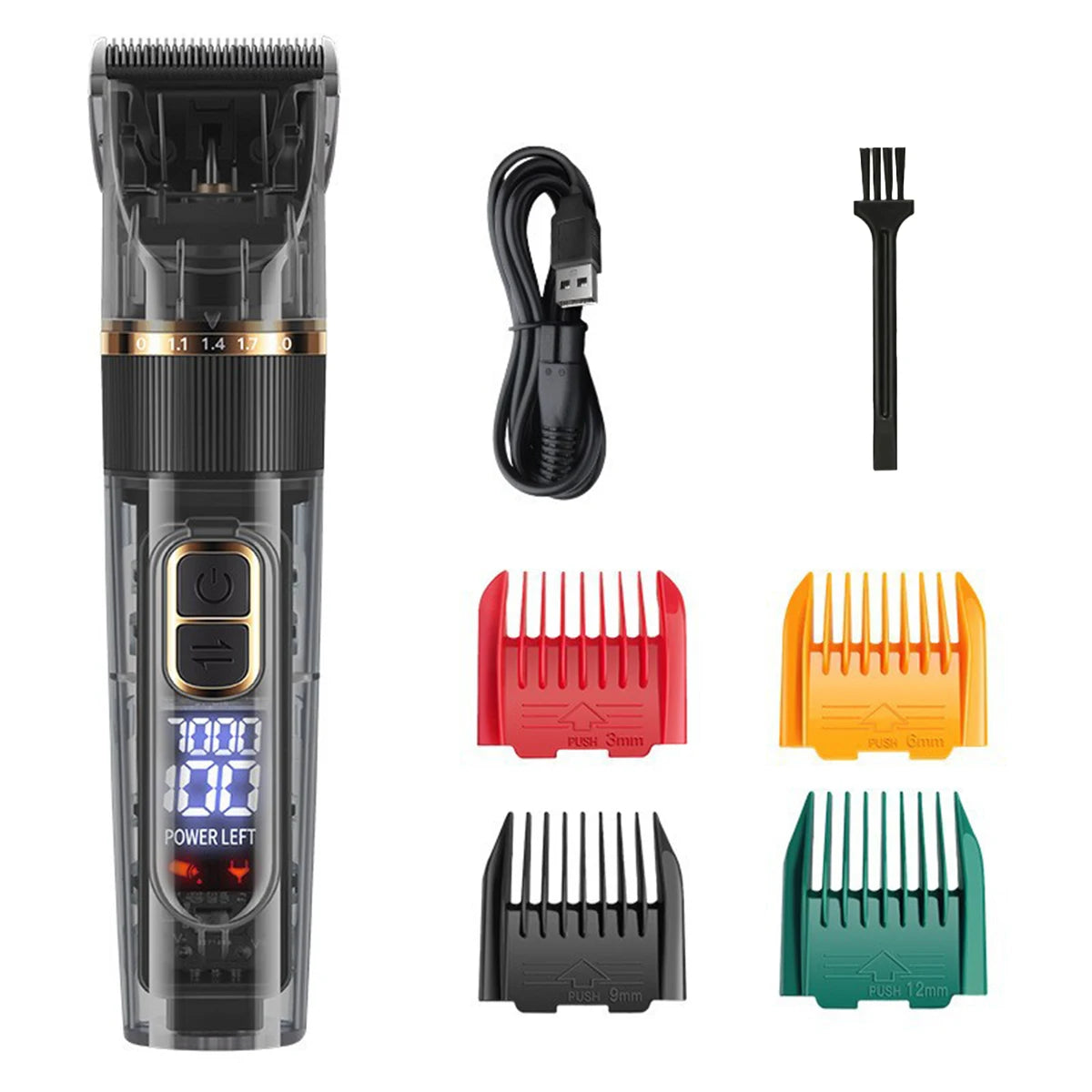 Cat Dog Hair Clipper Electrical Professional Hair Clipper for Pets Silent Hair Cutter USB Rechargeable Pet Grooming Clipper Set