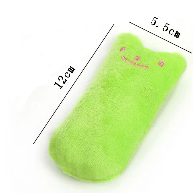 Teeth Grinding Catnip Toys Funny Interactive Plush Cat Toy Pet Kitten Chewing Vocal Toy Claws Thumb Bite Cat mint For Cats