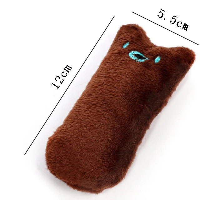 Teeth Grinding Catnip Toys Funny Interactive Plush Cat Toy Pet Kitten Chewing Vocal Toy Claws Thumb Bite Cat mint For Cats