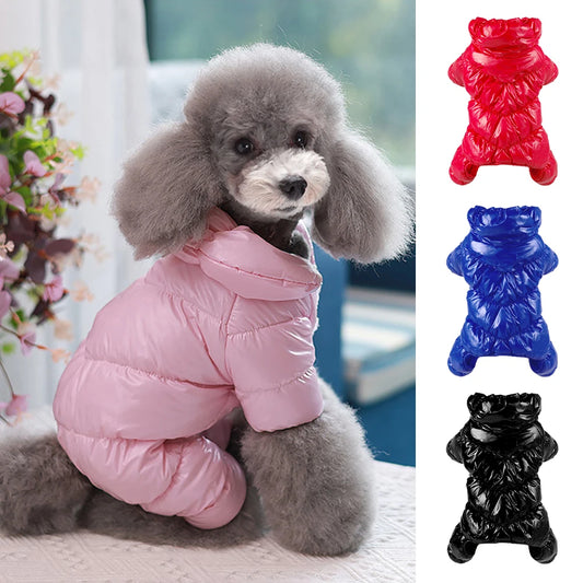 Winter Dog Clothes Coat Waterproof Dogs Jacket Pet Clothing Jumpsuit Overalls for Small Medium Dogs French Bulldog Pug