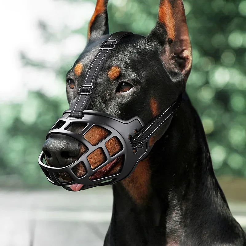 Adjustable Reflective Dog Muzzle, Anti-bite, Anti-Barking, Anti-eating, Large, Medium and Small Dog, Mannequin Pets