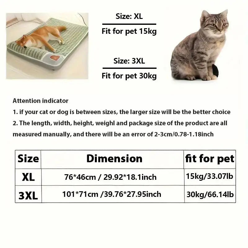 Pet Bed Mat with Zipper Remolvable Elastic Cat Bed for Dog Sleeping Mat Small Washable Cat Nest Pet Sofa Cushion for Medium Dog