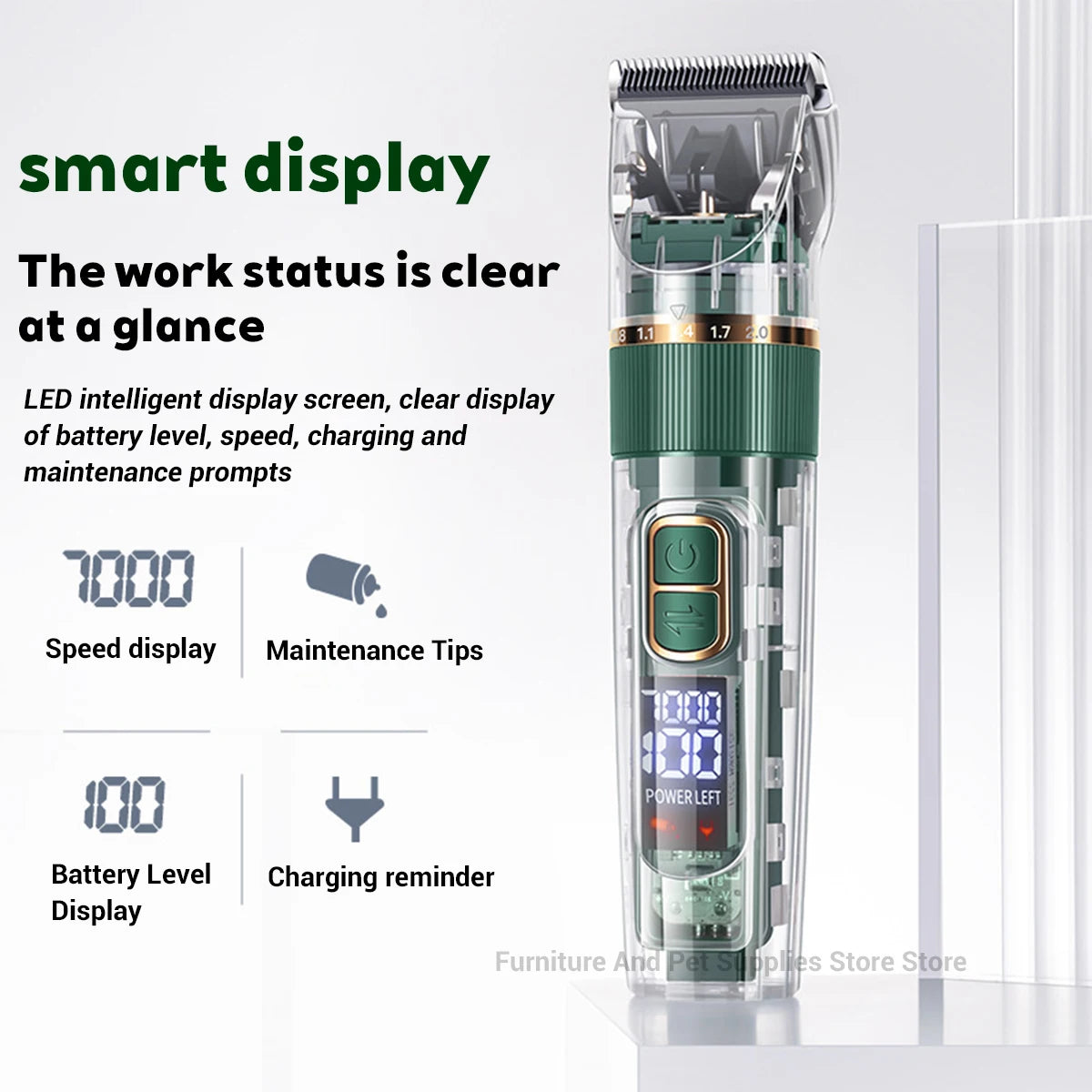 Cat Dog Hair Clipper Electrical Professional Hair Clipper for Pets Silent Hair Cutter USB Rechargeable Pet Grooming Clipper Set