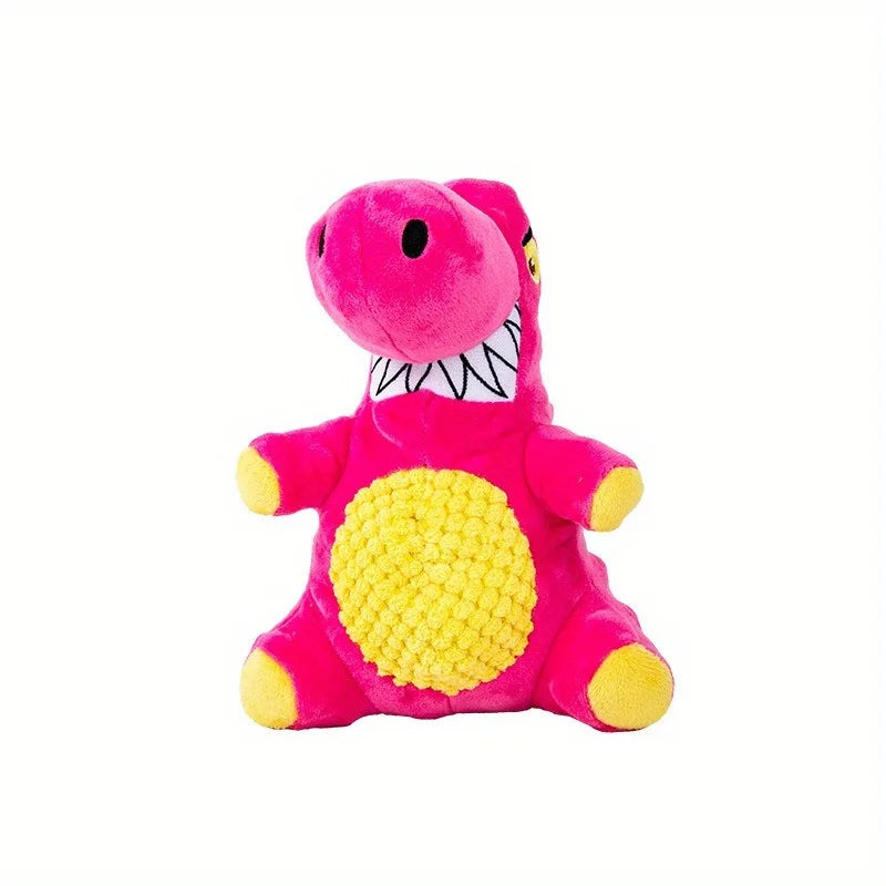1PC Smiling Dinosaur Dog Plush Toy, Interactive Tooth Cleaning Pet Supplies, Dog Plush Toy, Dog Training Companion Pet Supplies