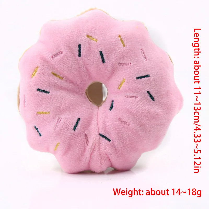 7-piece set of puppy sound toys, loose plush pet chewing, plush fruit snacks and vegetable puppy toys, suitable for cute play