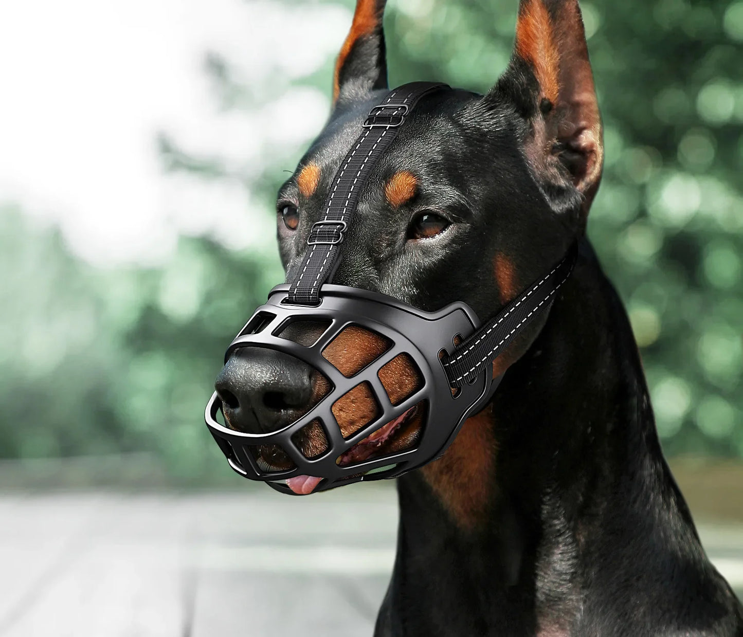Adjustable Reflective Dog Muzzle, Anti-bite, Anti-Barking, Anti-eating, Large, Medium and Small Dog, Mannequin Pets