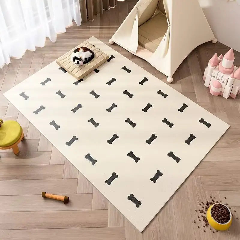 VIKAMA Dog Food Mat Cat Food Mat Cat Pet Mat Pet Food Mat Leak-proof Easy to Maintain Diatomite Mud Washable Dirt Repellent