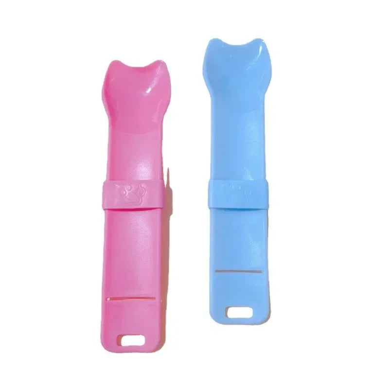 1pc New Cat Strip Feeder Cat Strip Scoop Squeezer No Dirty Hands Pet Meat Puree Snacks Cat Food Feeding Scoop Pet Supplies