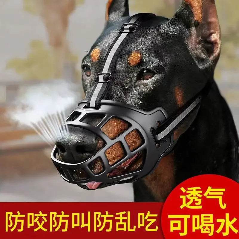 Adjustable Reflective Dog Muzzle, Anti-bite, Anti-Barking, Anti-eating, Large, Medium and Small Dog, Mannequin Pets