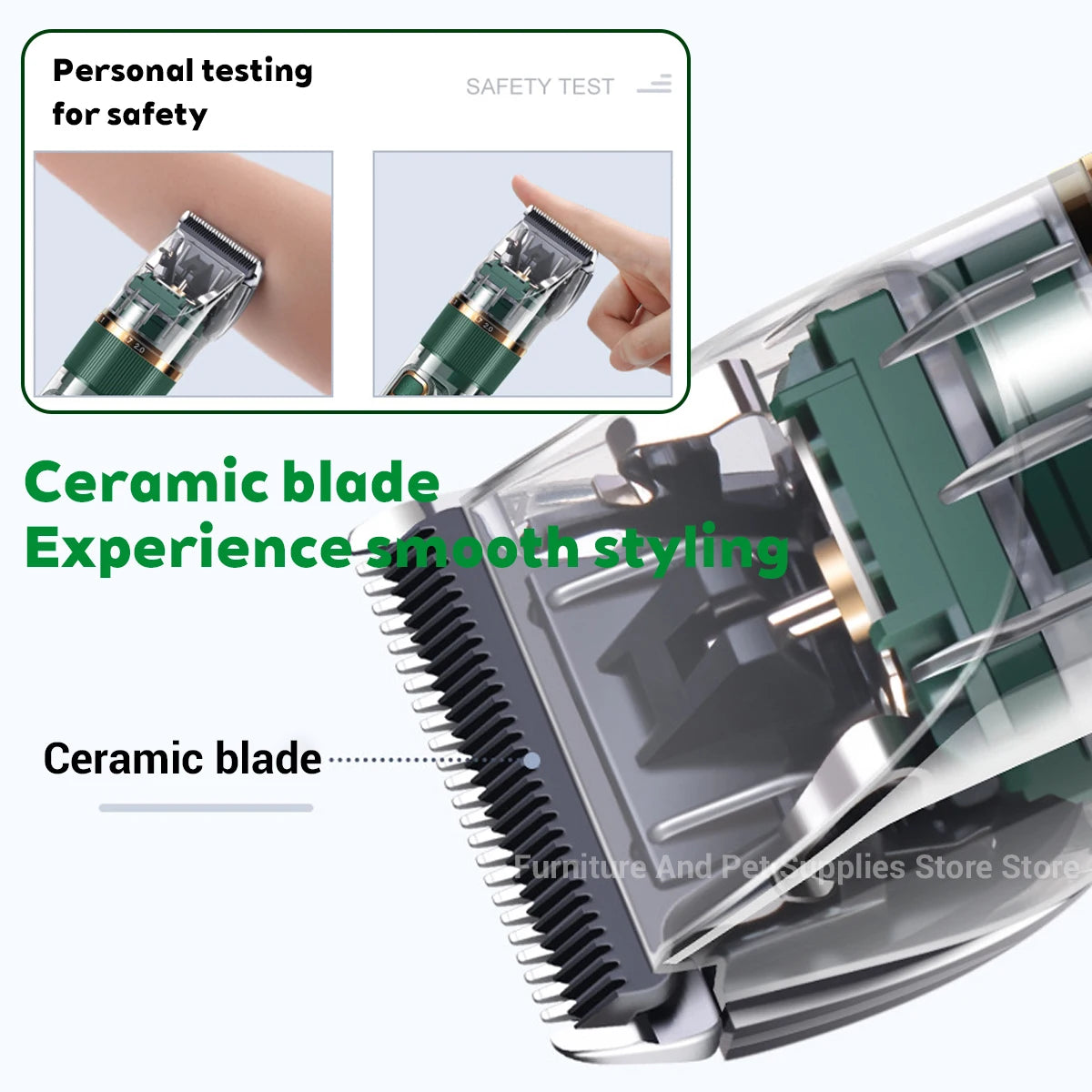 Cat Dog Hair Clipper Electrical Professional Hair Clipper for Pets Silent Hair Cutter USB Rechargeable Pet Grooming Clipper Set