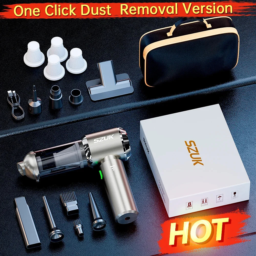 SZUK 985000Pa Car Vacuum Cleaner Portable Handheld Wireless Strong Suction Car Cleaner Cleaning Machine Mini Vacuum Cleaner