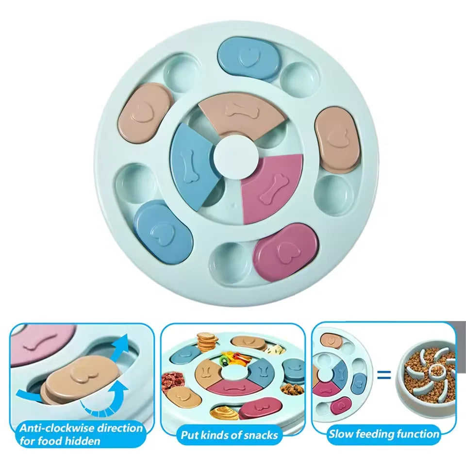 Dog educational toys, anti-choking bowl, slow feeding tray invisible food bowl non-slip dog bowl cat bowl pet fun supplies