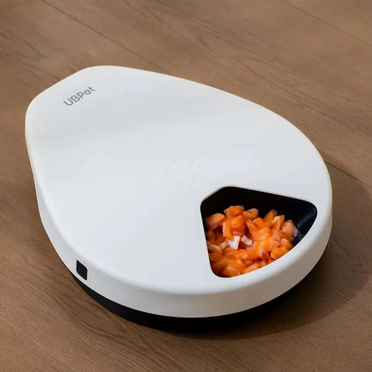 Electric Automatic Cat Feeder Wet Food With Cooling Eco-Friendly Adjustable Steel Bowls for Water & Dog Use