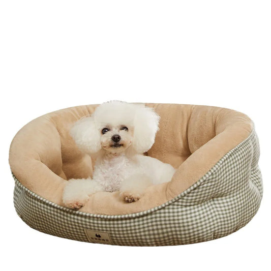 All-Season Convertible Pet Bed - Thermal Pet Sofa Mat for Teddy Dogs & Small Breeds Plush Cushion Soft Cat Bed Sofa