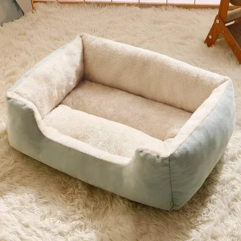 All Seasons Universal Pet Nest Cat Nest Dog Nest Mat Winter Warm Solid Square Nest Small Medium Sized Dog Teddy Corgi Sofa Bed