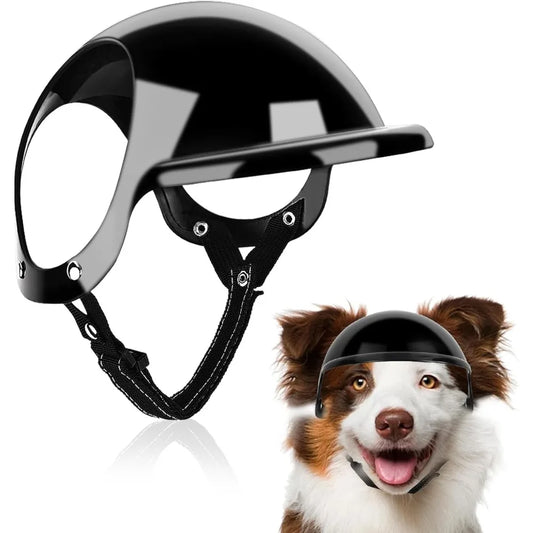 Cute Safety Helmets for Dogs Dog Helmet with Ear Holes & Adjustable Strap, Dog Helmet for Small Dog for Outdoor Driving/Riding