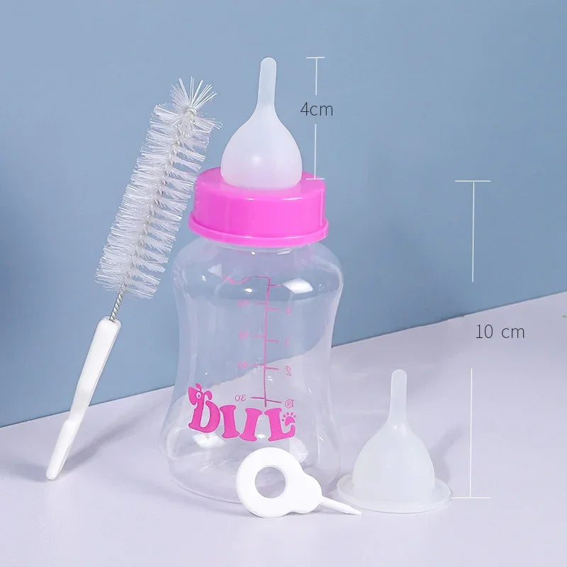 60/150ml Pet Feeder for Small Dogs Cats Newborn Puppy Dog Kitten Cat Milk Water Bottle Dog Feeding Accessories mascotas Products