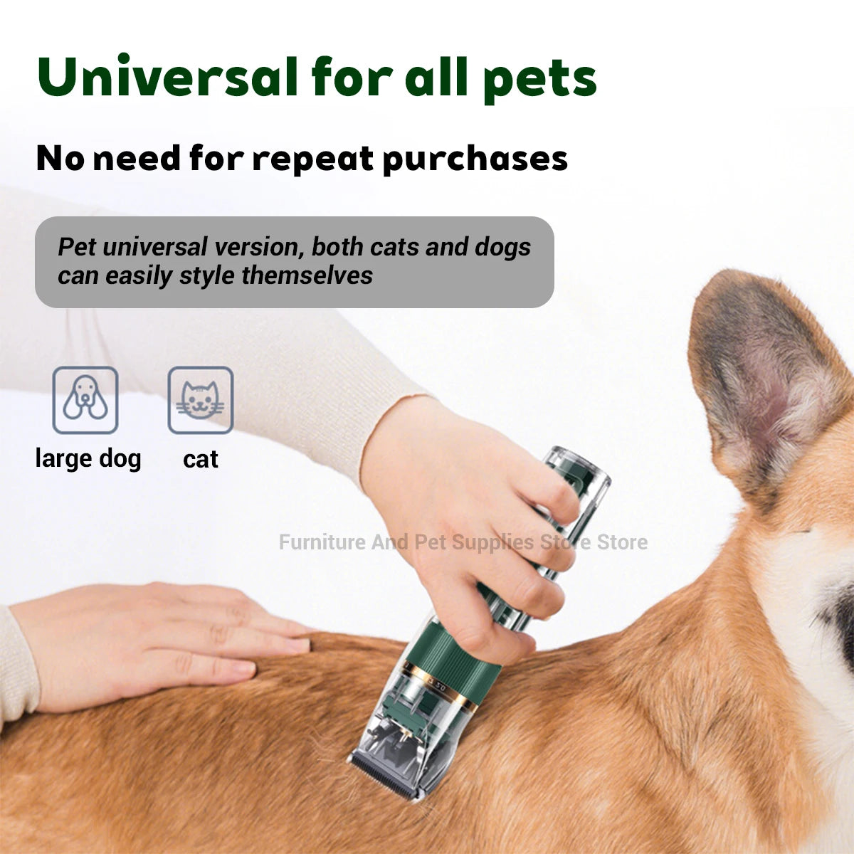 Cat Dog Hair Clipper Electrical Professional Hair Clipper for Pets Silent Hair Cutter USB Rechargeable Pet Grooming Clipper Set