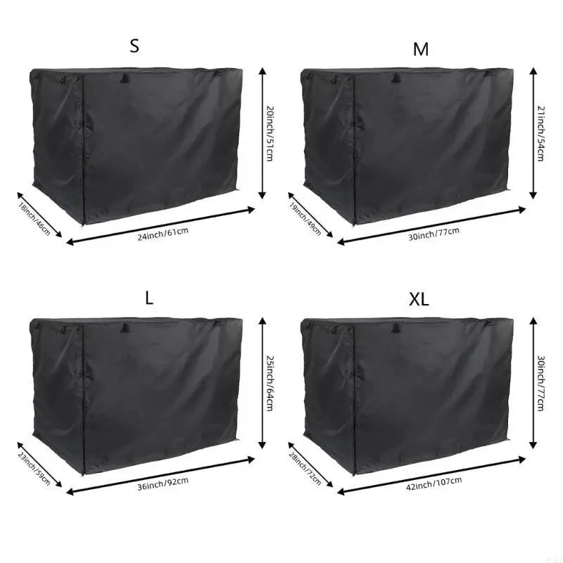 42/36/30/24 inch Dog Crates Cover Double Door Pet Kennels Covers for Wire Crates