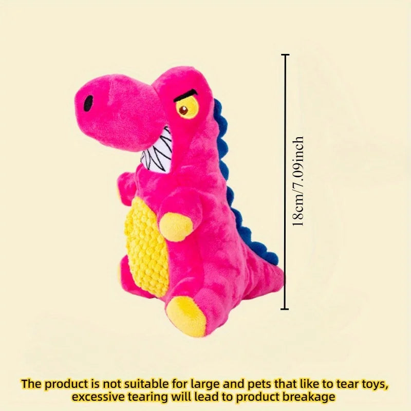 1PC Smiling Dinosaur Dog Plush Toy, Interactive Tooth Cleaning Pet Supplies, Dog Plush Toy, Dog Training Companion Pet Supplies