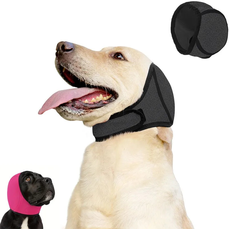 Waterproof Noise Cancelling Dog Ear Muffs for Swimming, Grooming, and Anxiety Relief - Calming Hood To Prevent Shock and Fear"