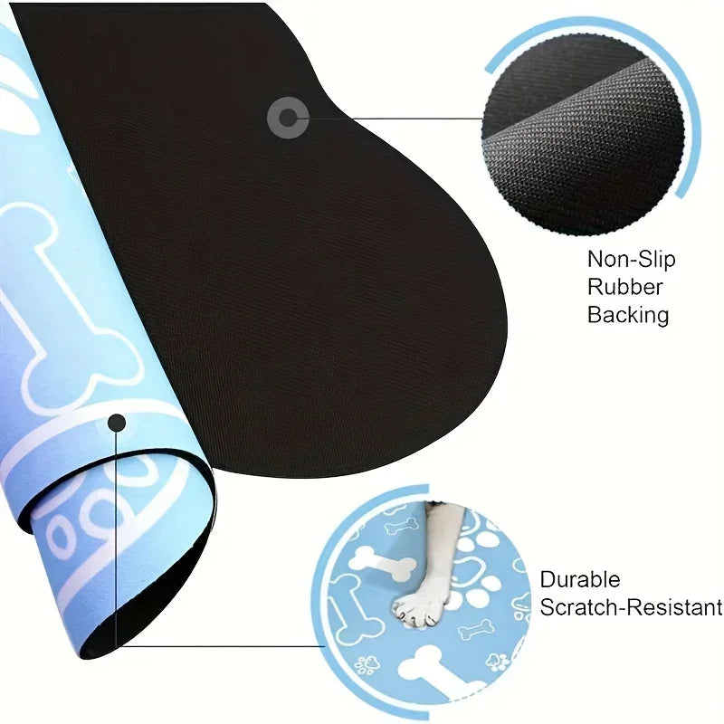 VIKAMA Pet Feeding Mat - Diatomite Non slip, resistant, Quick drying Pet Meal Mat, Suitable for Dogs and Cats - Easy to Clean