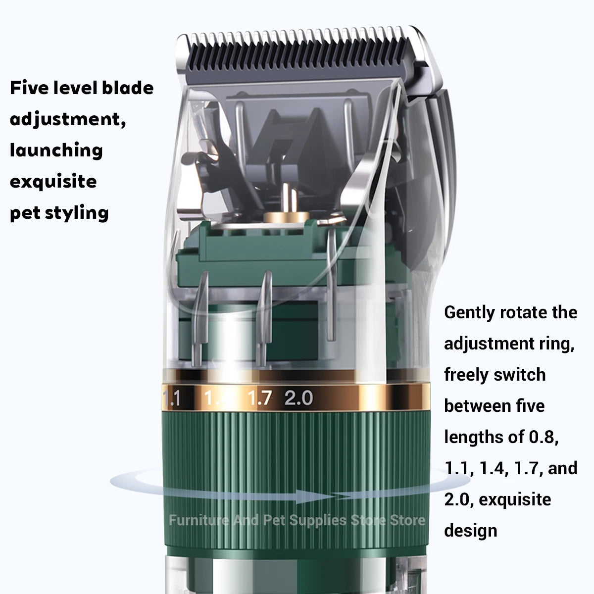 Cat Dog Hair Clipper Electrical Professional Hair Clipper for Pets Silent Hair Cutter USB Rechargeable Pet Grooming Clipper Set