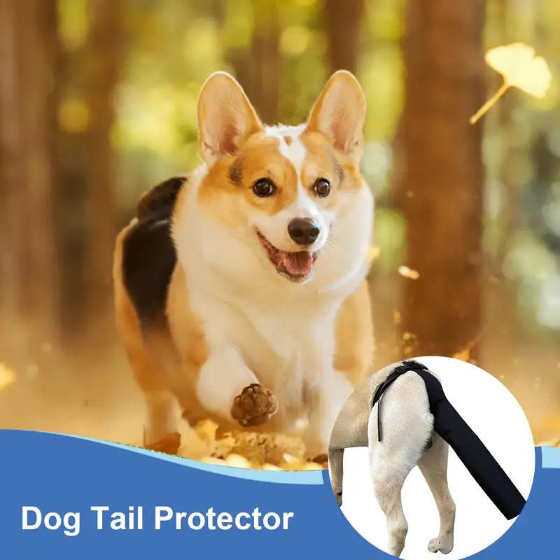 Tail Cover up for Dog Adjustable Dog Tail Guard Tail Wound Protector Tail End Bag Dog Tail Shield for Preventing Licking Wounds