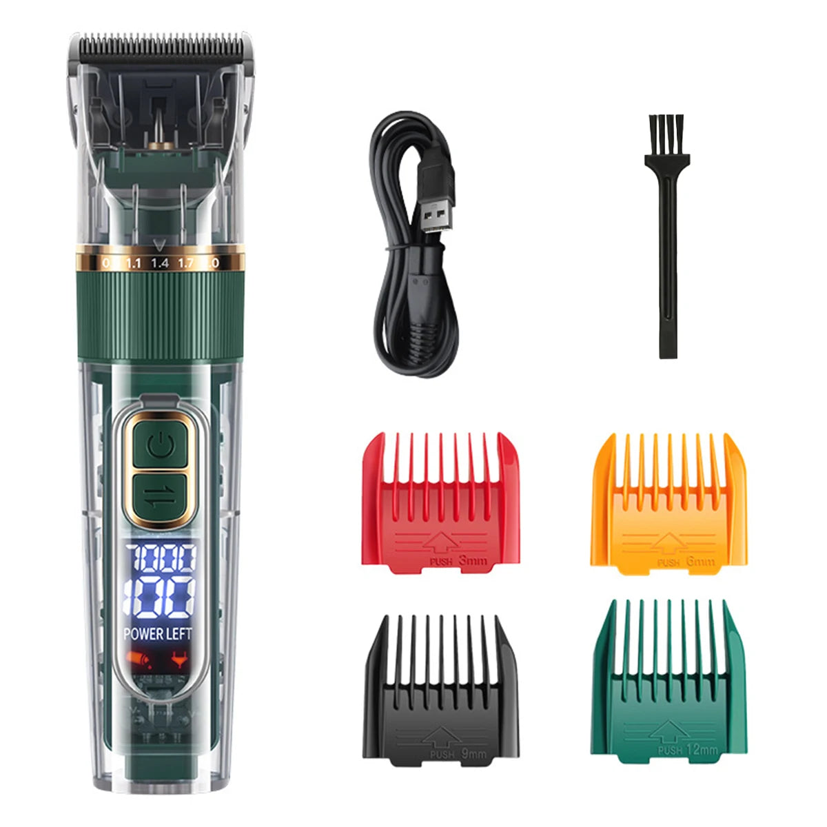 Cat Dog Hair Clipper Electrical Professional Hair Clipper for Pets Silent Hair Cutter USB Rechargeable Pet Grooming Clipper Set