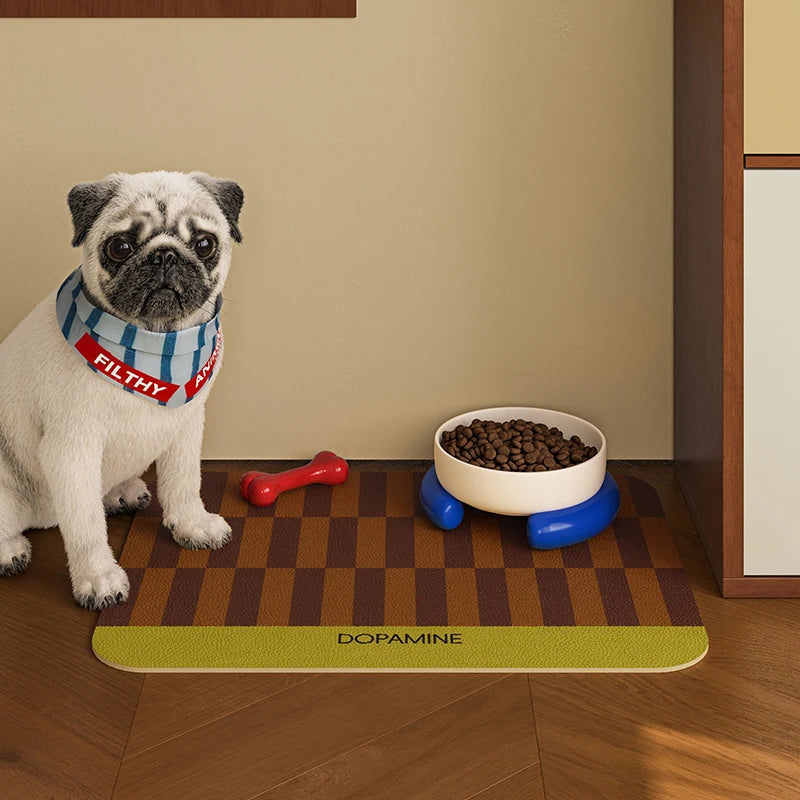 VIKAMA Pet Anti-Dirt Mats-Waterproof, Oil-Resistant, Food-Safe, Quick-Drying, Scratch-Resistant, Easy-Clean, No-Wash Design