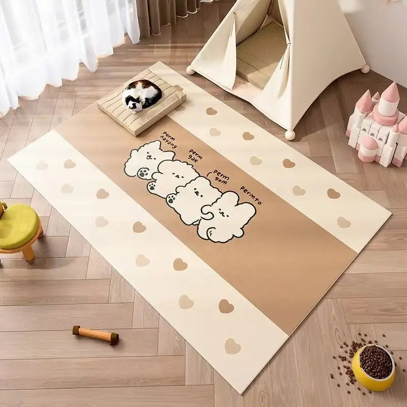 VIKAMA Dog Food Mat Cat Food Mat Cat Pet Mat Pet Food Mat Leak-proof Easy to Maintain Diatomite Mud Washable Dirt Repellent