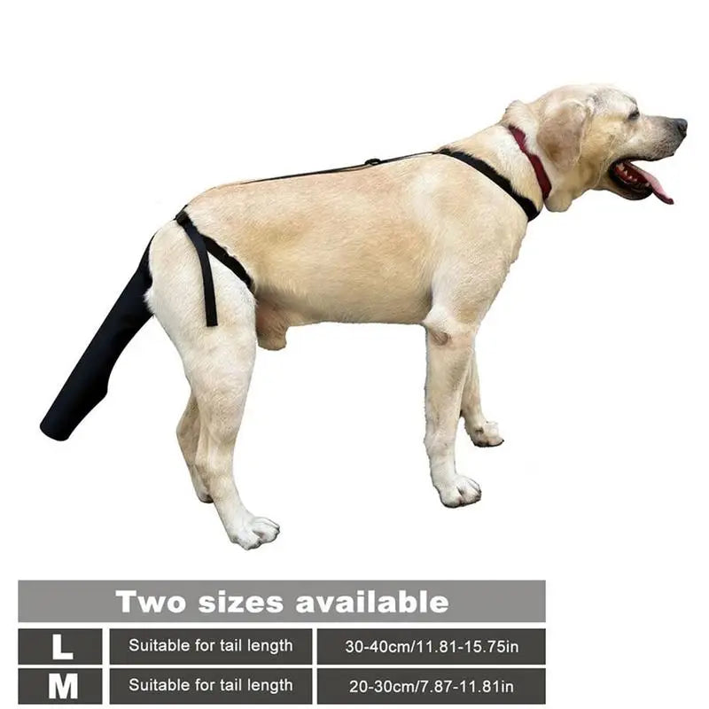 Tail Cover up for Dog Adjustable Dog Tail Guard Tail Wound Protector Tail End Bag Dog Tail Shield for Preventing Licking Wounds