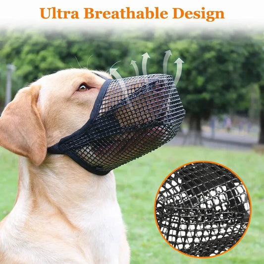 1pc Dog Mouth Cover Anti licking Anti biting Breathable Drinking water Adjustable Dog mouthpiece Dedicated Pet Mouth Cover