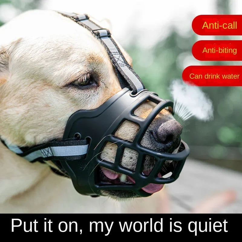 Adjustable Reflective Dog Muzzle, Anti-bite, Anti-Barking, Anti-eating, Large, Medium and Small Dog, Mannequin Pets