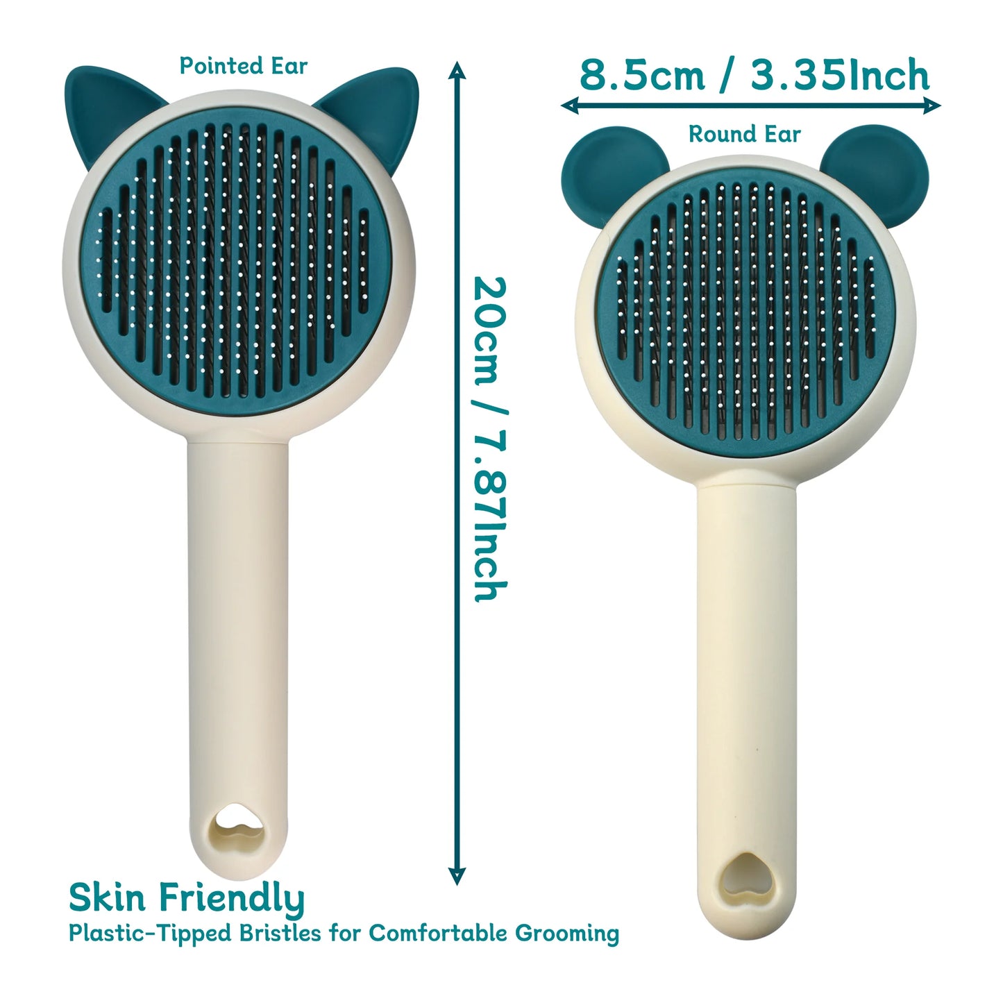 Oitabi Self Cleaning Slicker Brush - Skin Friendly Deshedding Grooming Tool for Dogs & Cats, Suitable for Shedding & Haired Pets