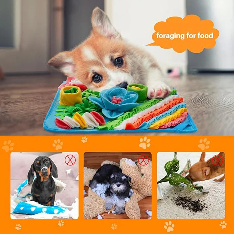 Pet Sniffing Pad Dog And Cat Foraging Toys Indoor Play Eating Mat Relieve Stress And Release Energy Treasure Hunting Slow Food