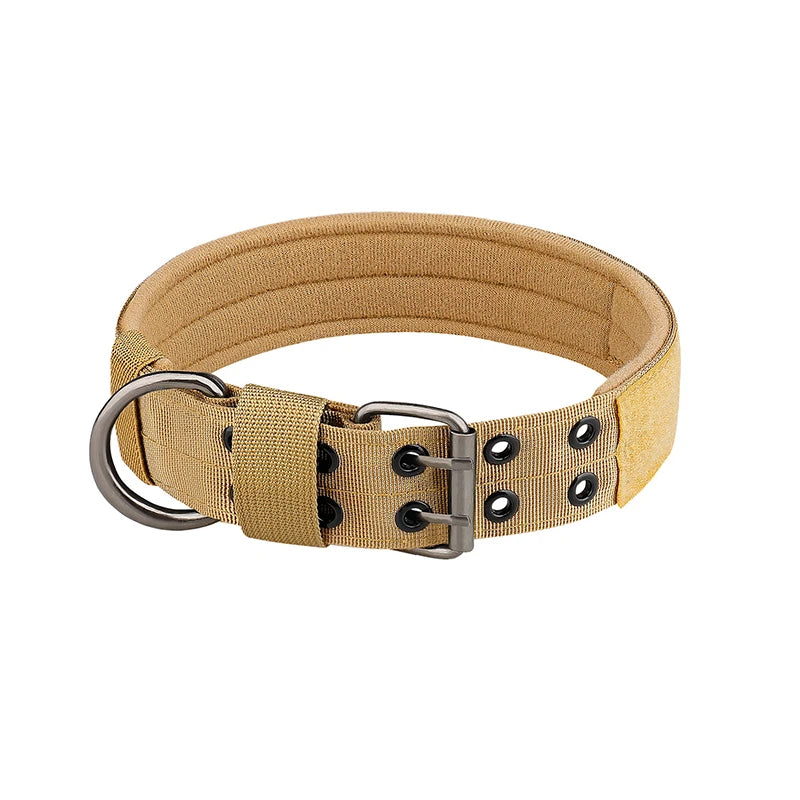 Adjustable and Durable Nylon Tactical Pet Dog Collar ,Suitable for Medium and Large Dogs