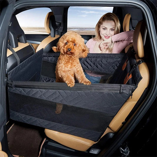 Dog Car Seat for Small To Large Dogs Pet Nest Back Seat Extender for Car Back Seat Waterproof Dog Hammock with Mesh Pocket