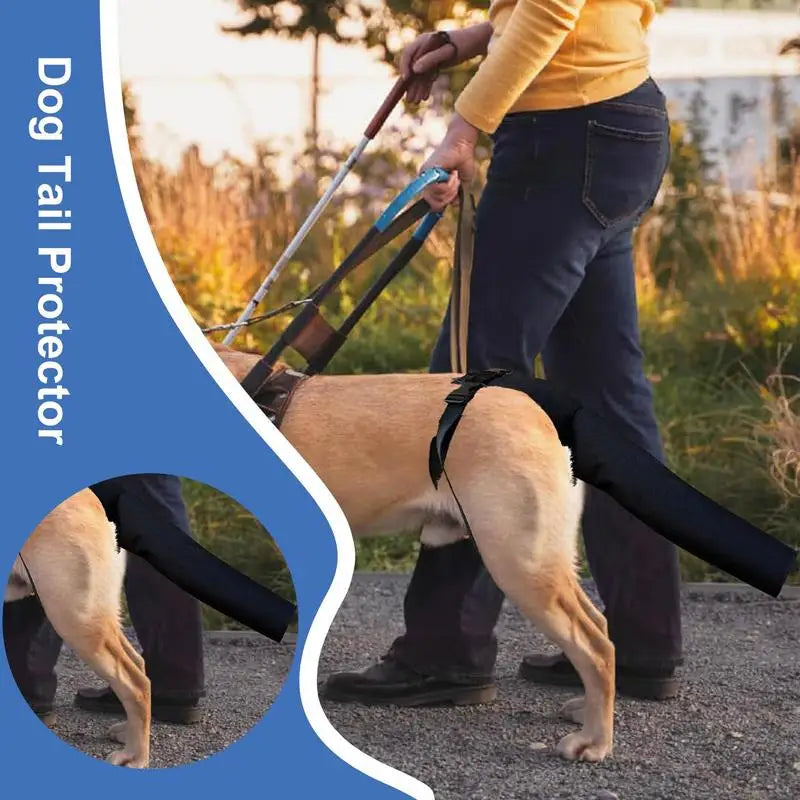 Tail Cover up for Dog Adjustable Dog Tail Guard Tail Wound Protector Tail End Bag Dog Tail Shield for Preventing Licking Wounds