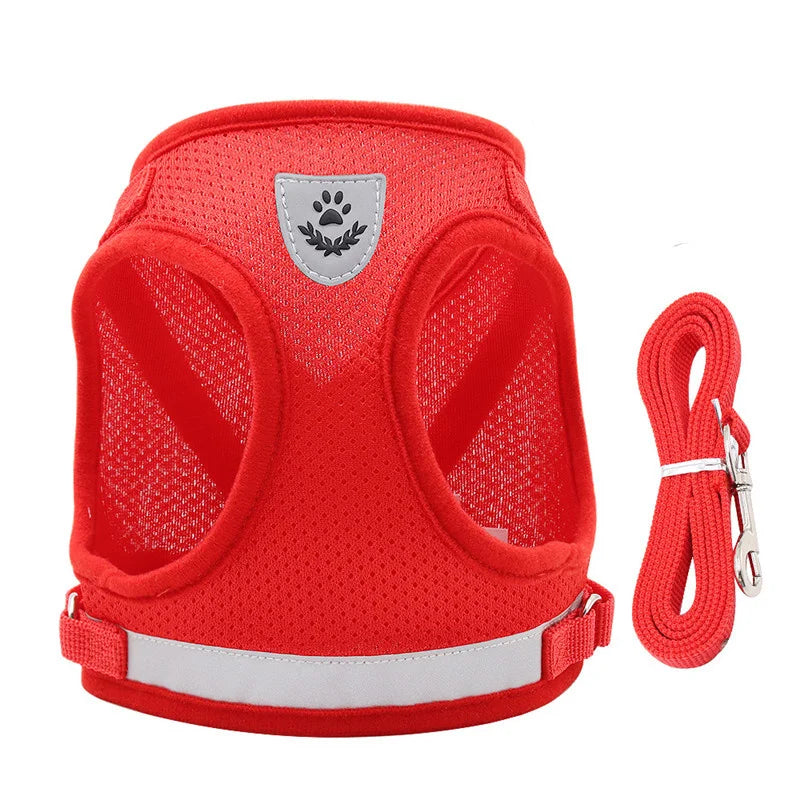 Breathable Cat Harness Escape Proof Pet Harness and Leash Set Kitten Puppy Small Dogs Chest Vest No Pull Reflective Chihuahua
