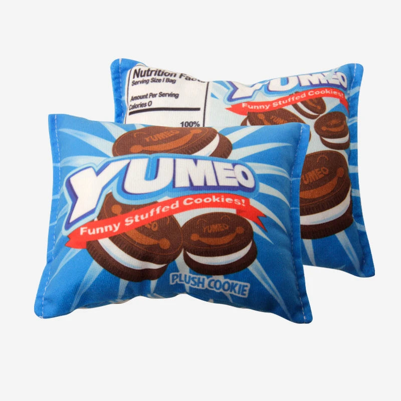 Pet Dogs Cat Toys Plush Squeaky Toy Potato Chip Bag Bite-Resistant Clean Dog Chew Puppy Training Toy Soft Pet Supplies Toys