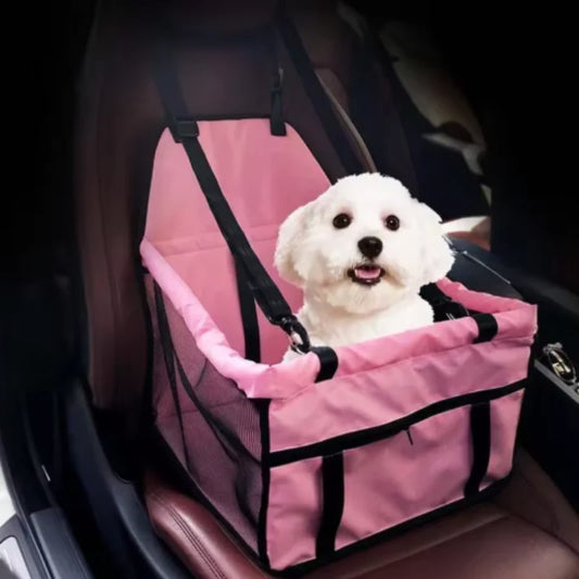 Dog Car Seat Foldable Dog Car Booster Seat Waterproof Breathable Oxford Travel Bag for Small to Medium Dogs Puppies Pets