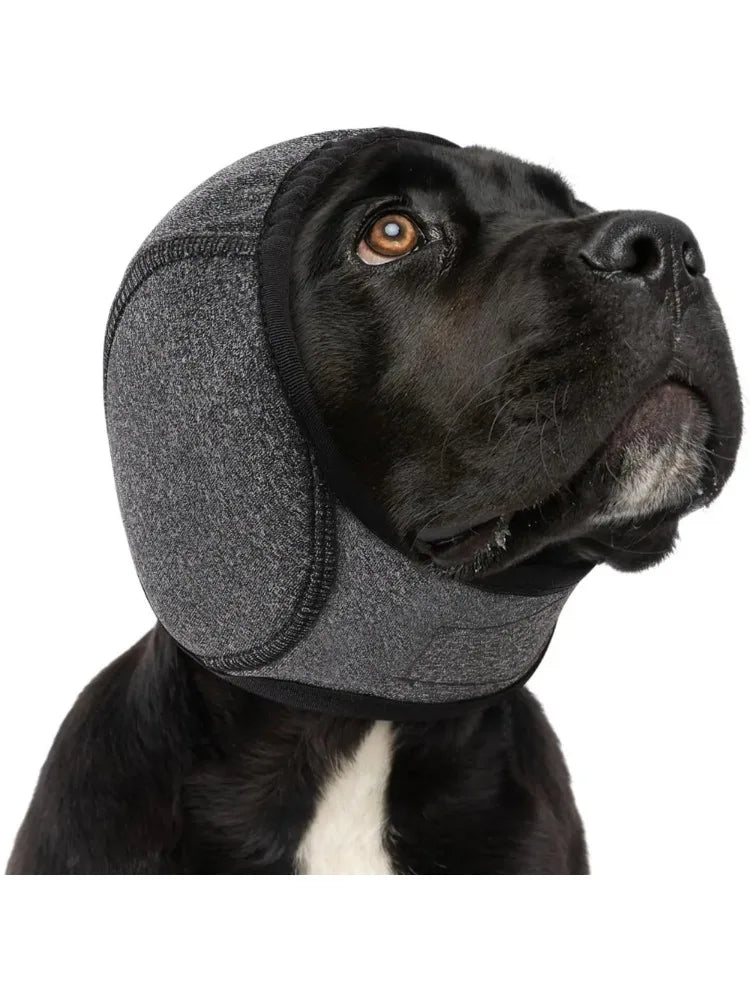 Waterproof Noise Cancelling Dog Ear Muffs for Swimming, Grooming, and Anxiety Relief - Calming Hood To Prevent Shock and Fear"