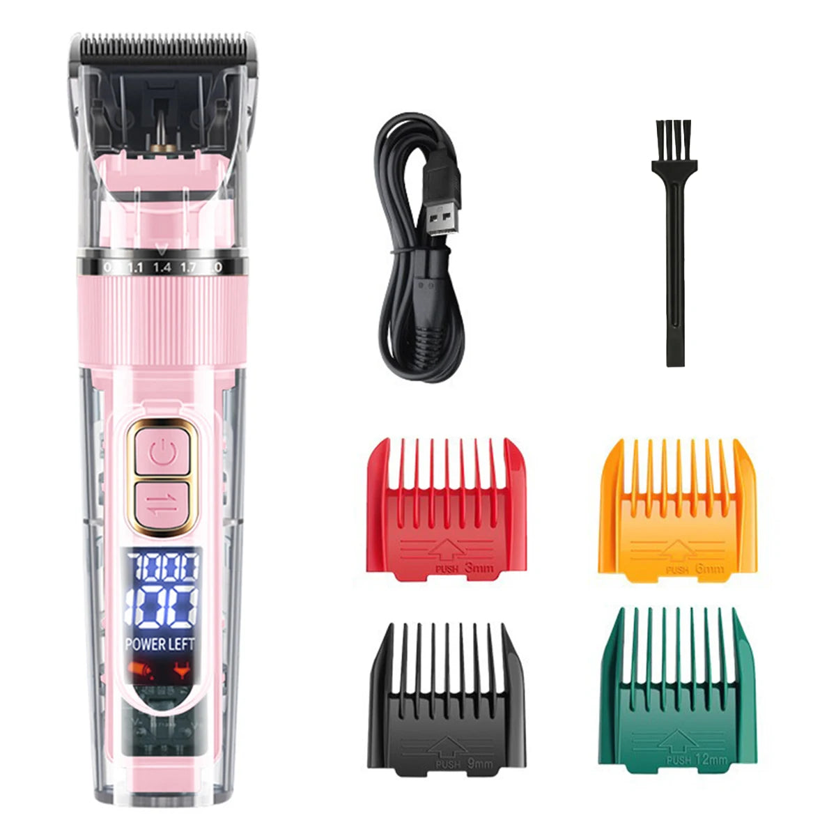 Cat Dog Hair Clipper Electrical Professional Hair Clipper for Pets Silent Hair Cutter USB Rechargeable Pet Grooming Clipper Set