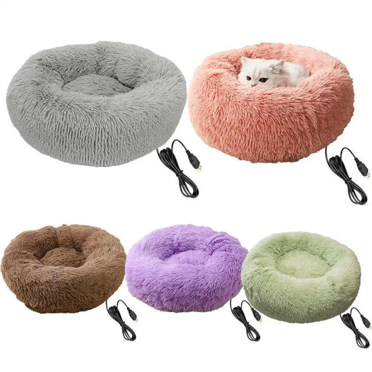 Electric Heated Dog Bed Soft and Comfortable Pet Heating Pads USB Charging Cat Mat winter Warm Indoor Pet Bed Heating Pet Pads