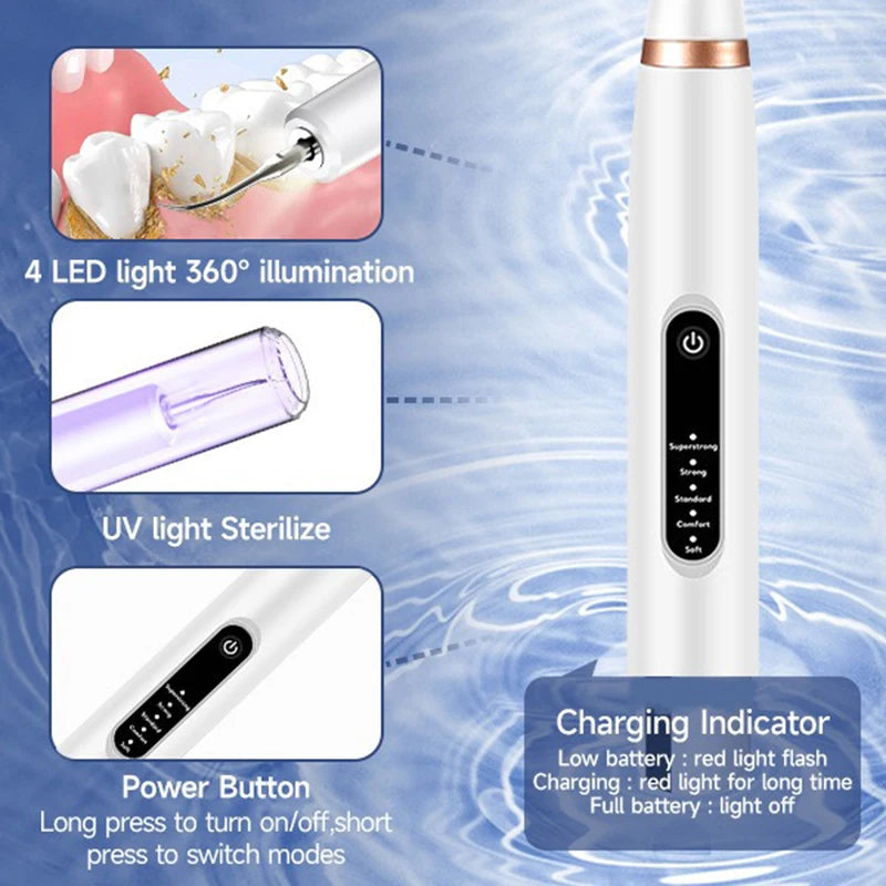 Ultrasonic Dog Dental Cleaner Electric Toothbrush Cleanning Dog Teeth Plaque Remover Pet Dental Calculus Beauty  Instrument